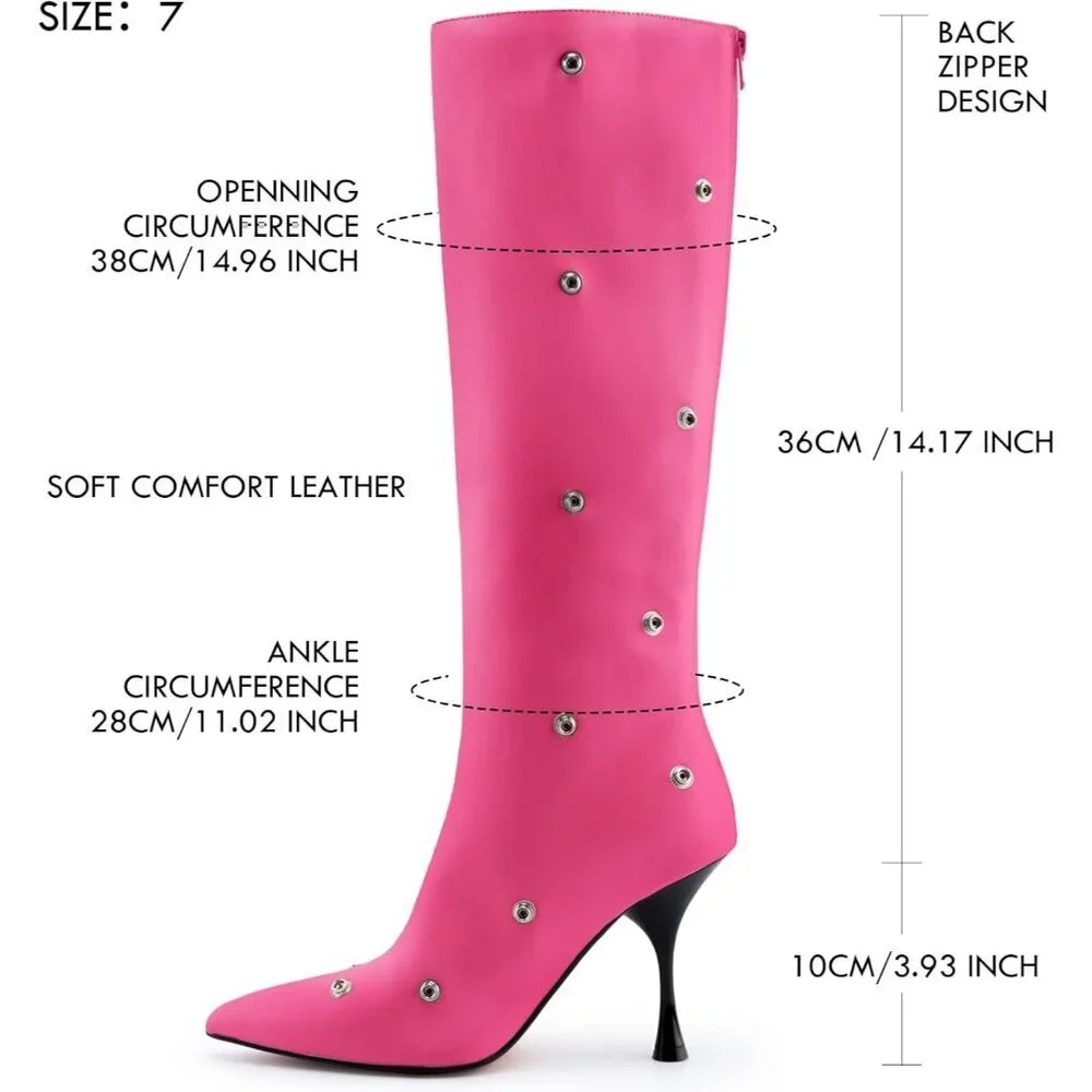 Women's Pink Suede Detachable Snap-off Panel Fold Over Fall Shark Knee High Boot